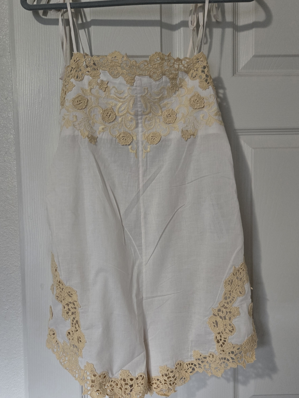 Zara Beige Lingerie Jumper Small NWT
